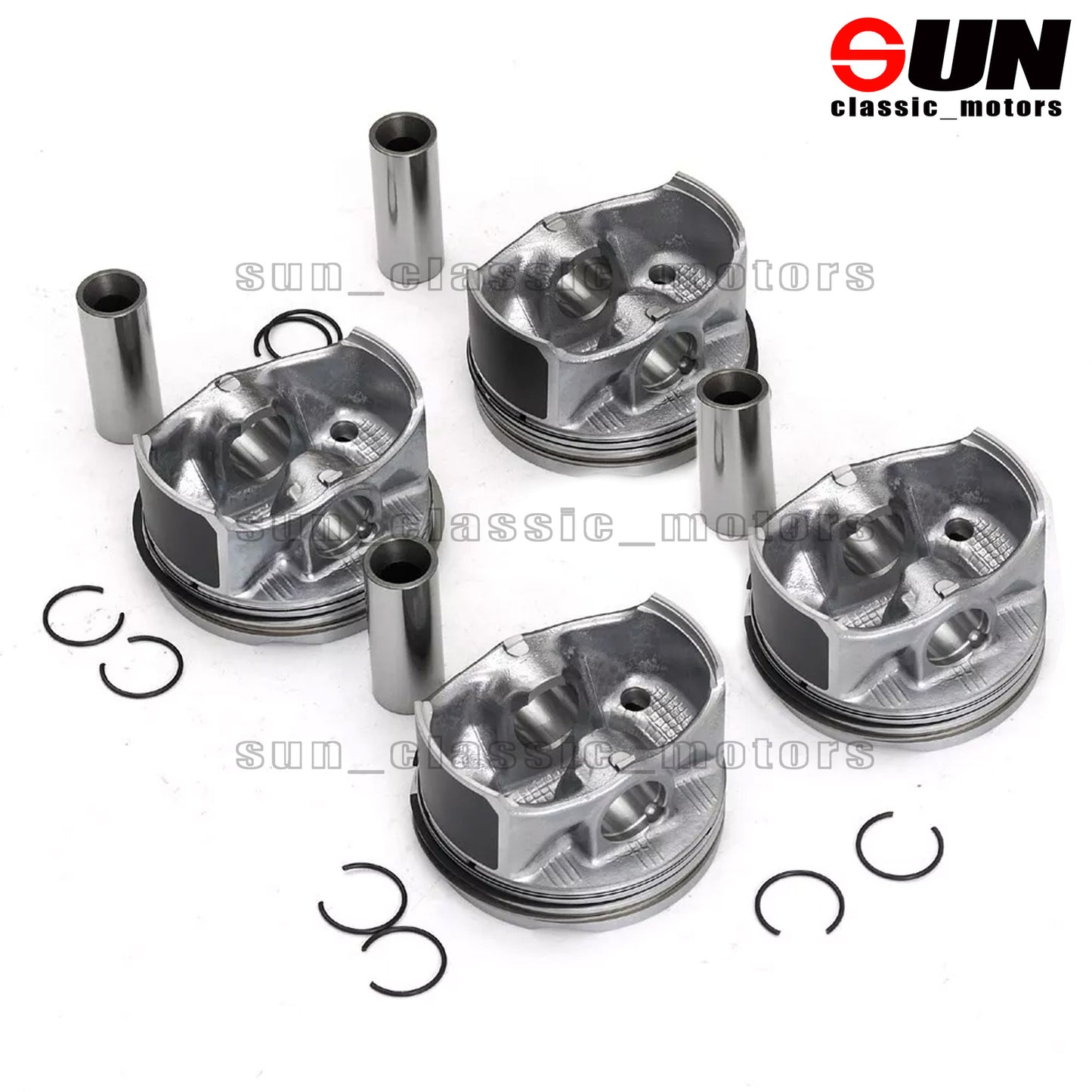 4-piece piston and ring set suitable for C160 C200 EQ Boost W205 W213 M264 1.5T-