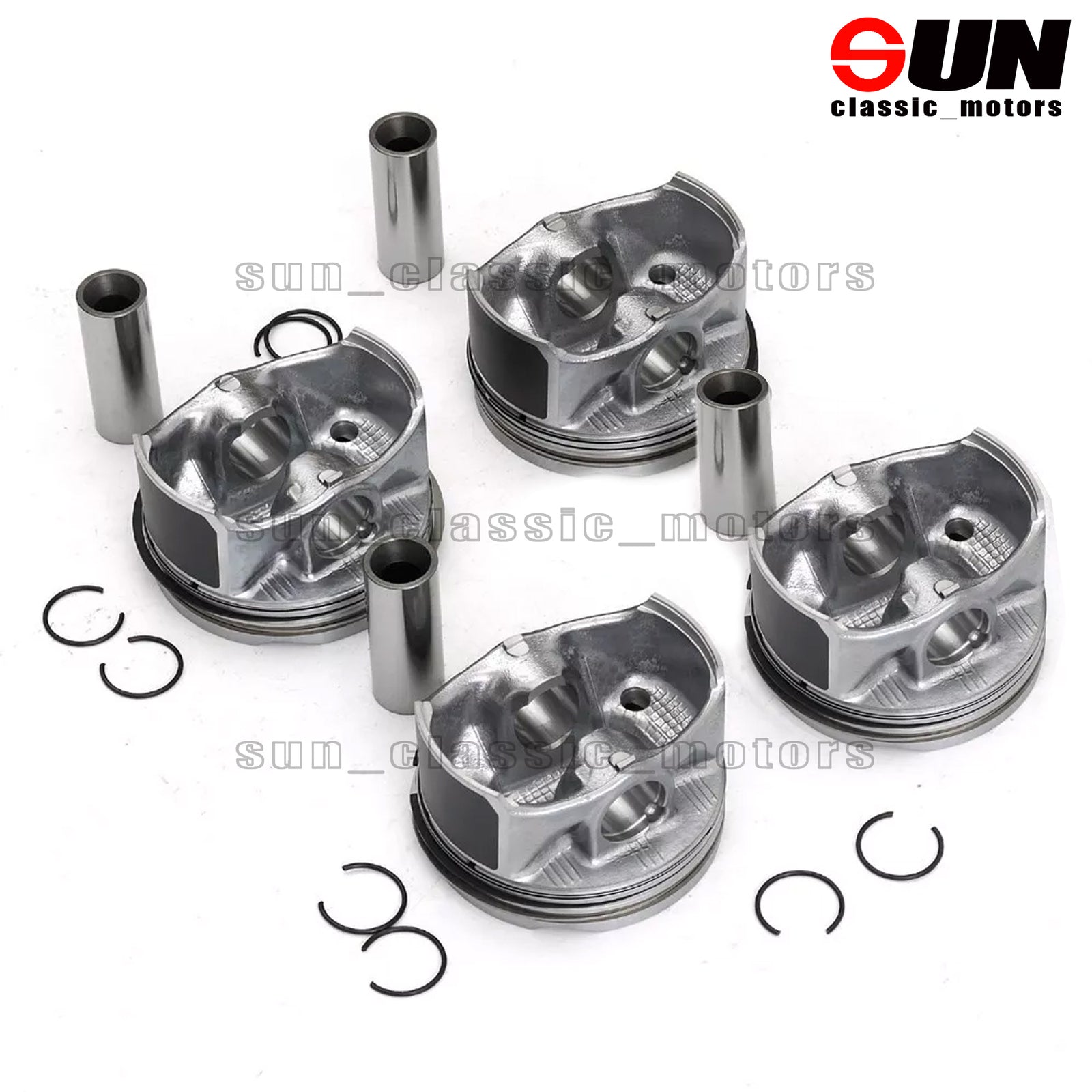 4-piece piston and ring set suitable for C160 C200 EQ Boost W205 W213 M264 1.5T-