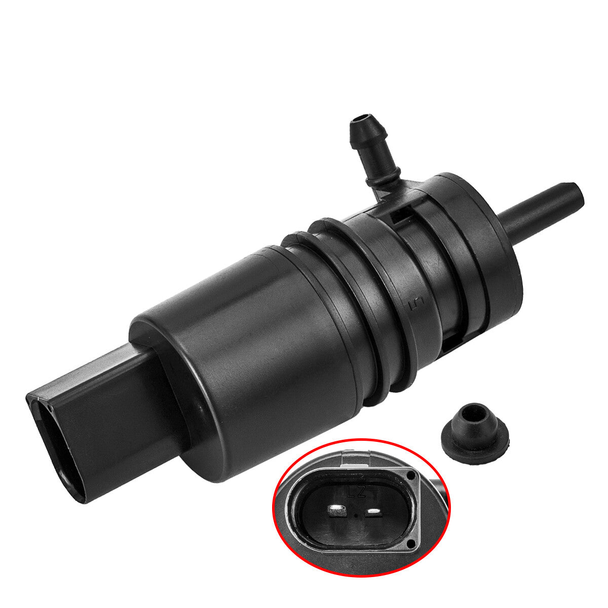 Windshield Washer Pump + Grommet for Ford Focus 2008-2011 for Mustang 2010-2012