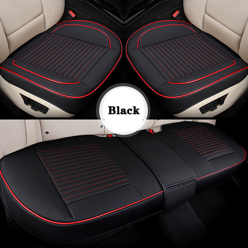 3-piece complete set of car front and rear for seat covers, cushions, and protective pads made of polyurethane synthetic leather. n