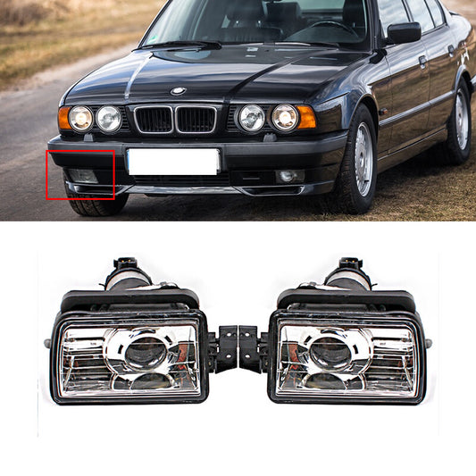 pair of front bumper fog lights and daytime running lights are suitable for BMW 5 E34 1988 - 1995