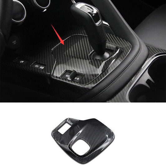 for Jaguar E-PACE 2018-2020 Carbon Fiber Central Console Gear Shift Panel Trim