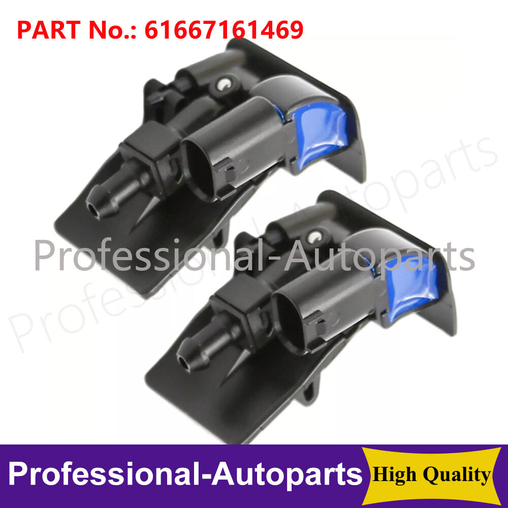 2-pack windshield washer spray nozzles suitable for BMW X5 2006-2010 616671469