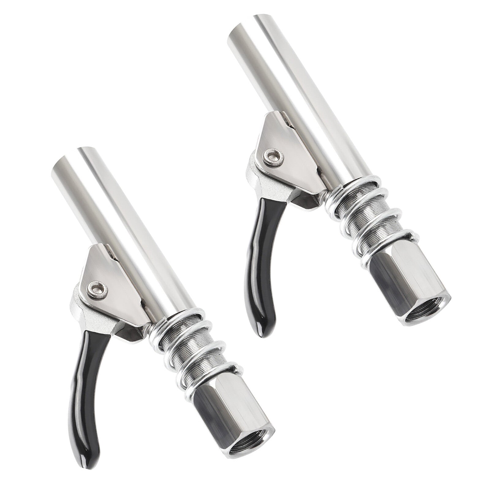 Silver+Black Oil Injection Nozzles For All SAE and Zerk Metric Accessories