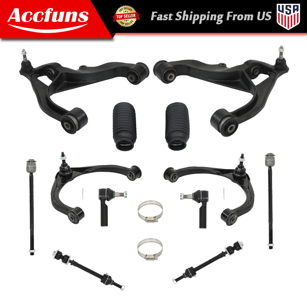 Front upper and lower control arm suspension kit for Dodge for Ram 1500 4WD 5-Lug- n