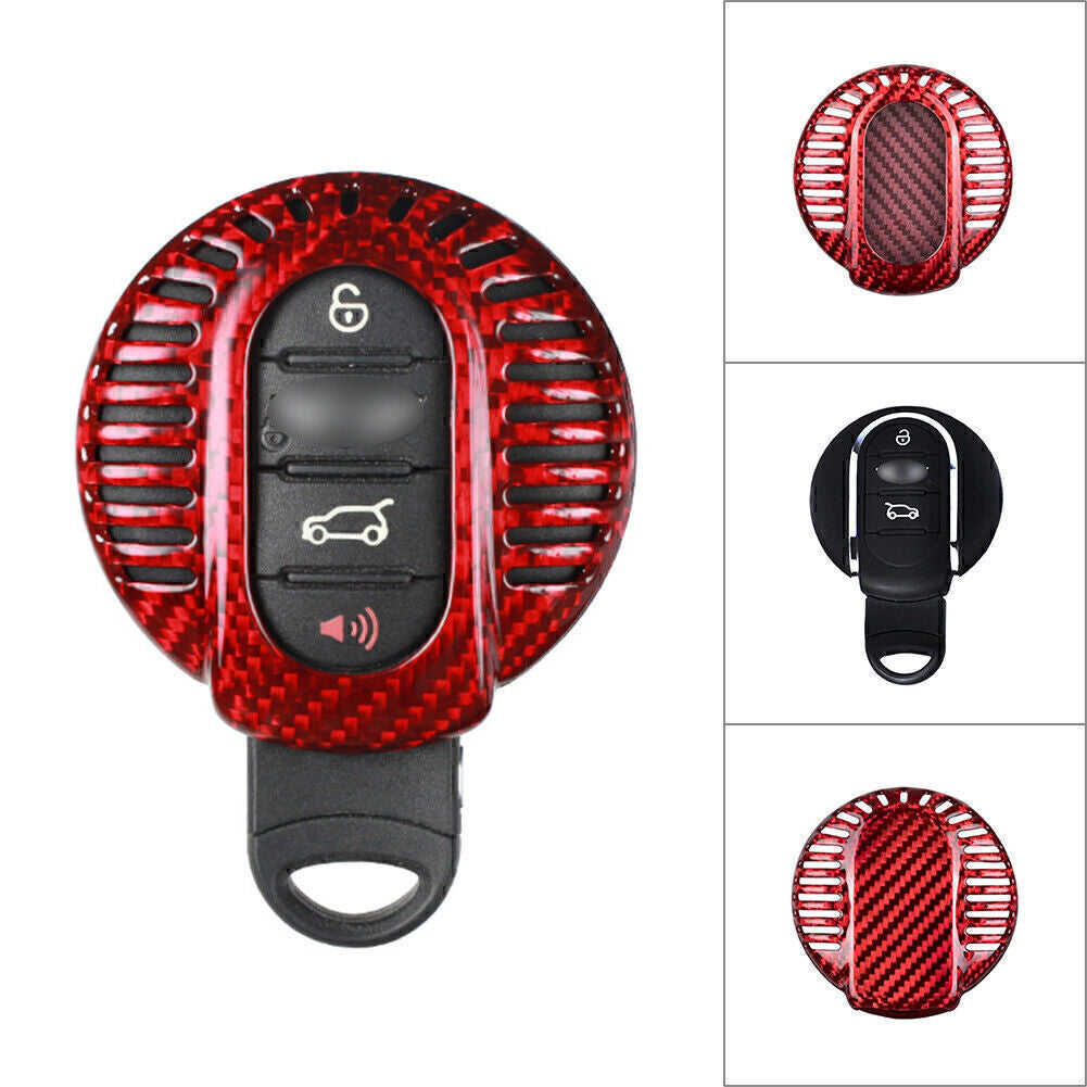 Schl¨¹ssel H¨¹lle Geh?use Case f¨¹r for BMW for Mini F54 F56 F55 F57 F60 Rot Kohlefaser