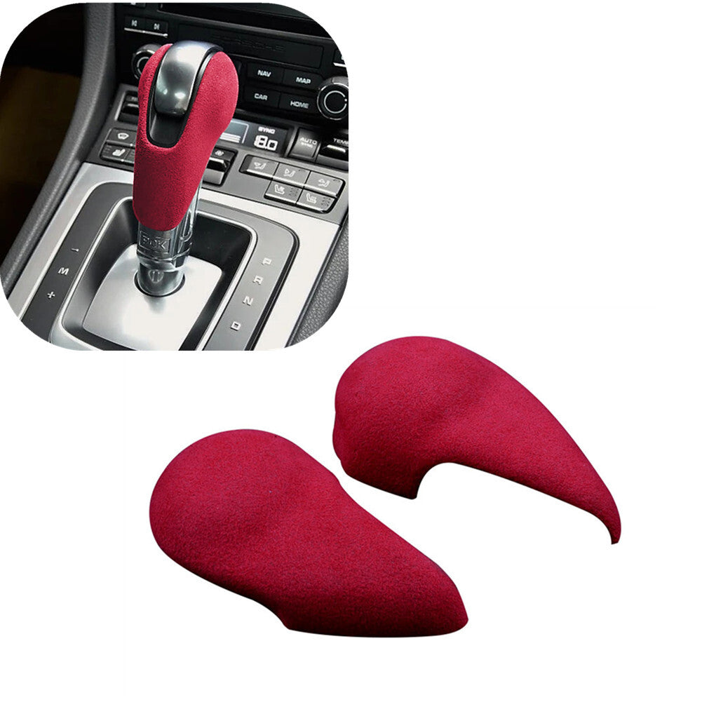 Red Suede Shift Button in Center Console for Porsche for Panamera 2010-2016