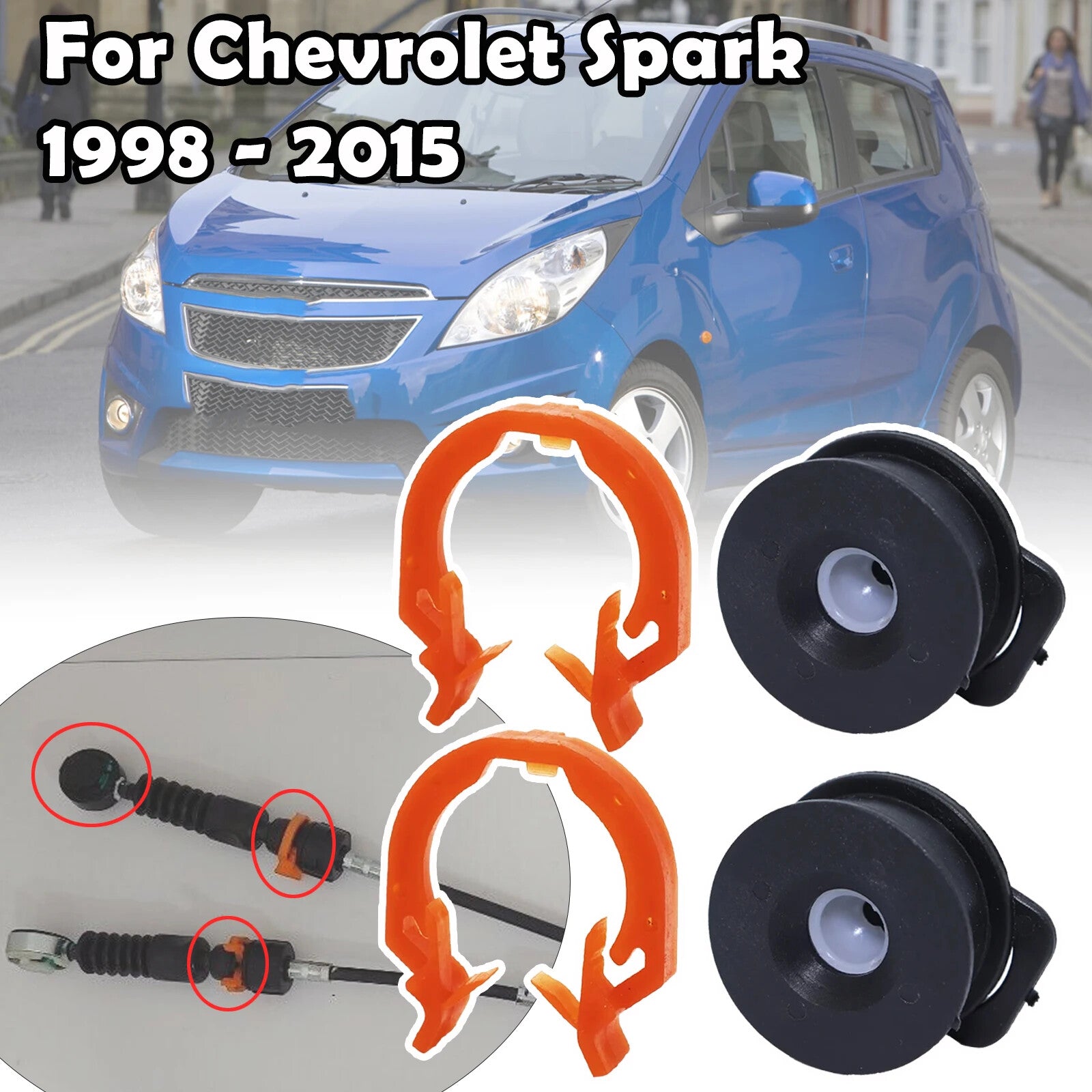 for Chevrolet Spark MT Shift Selector Lever Cable Bushing Linkage End Cup 98-15