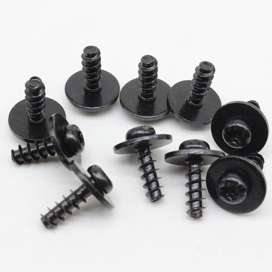 New Black Metal Torx Drive Trim Screw for VW N10354602 Qty 10
