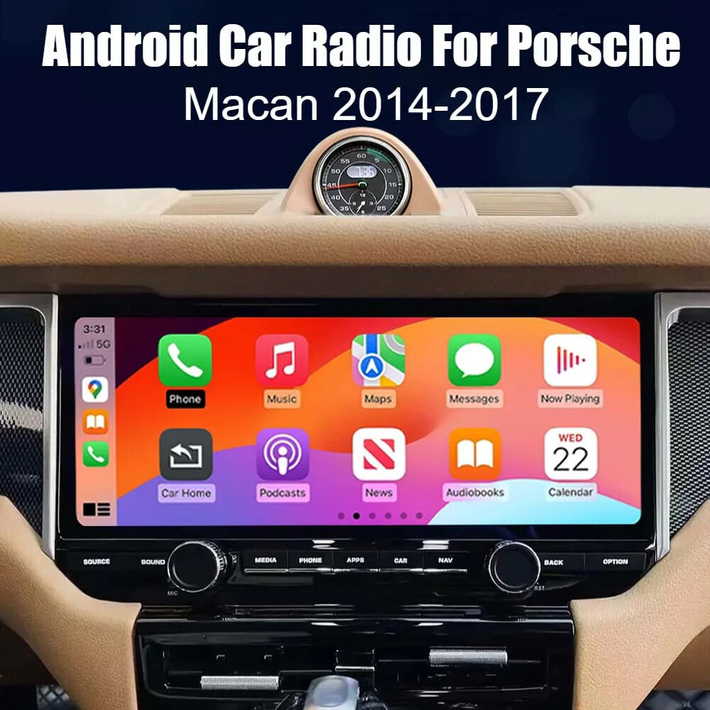 12.3 Android Car Stereo for Porsche Macan 2013-2018 Touch Screen GPS Carplay