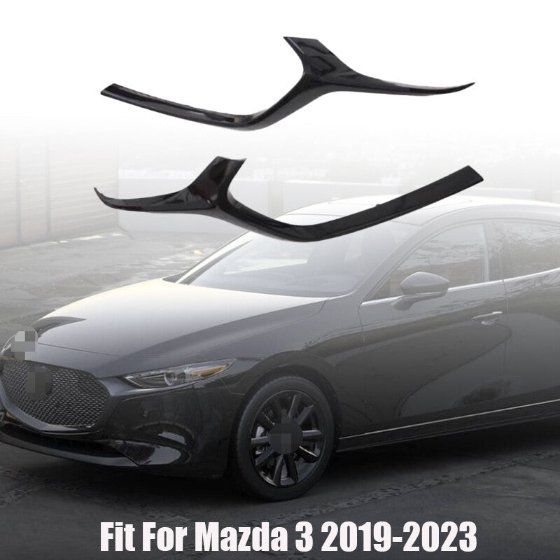 Driver & Passenger Side Fit for Mazda 3 2019-2023 Set of 2 Pair Grille Trims Grill n