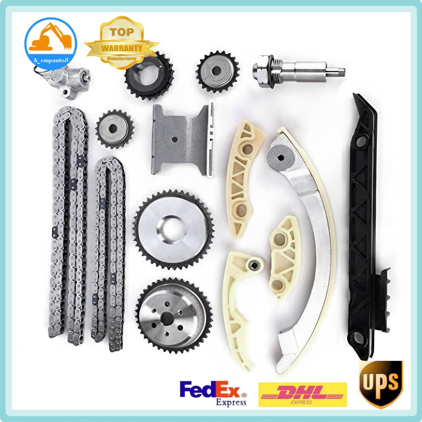 it 08-13 for Chevrolet Malibu 10-15 Equinox L4 2.4L 2.2L 2.0L DOHC Timing Chain Kit