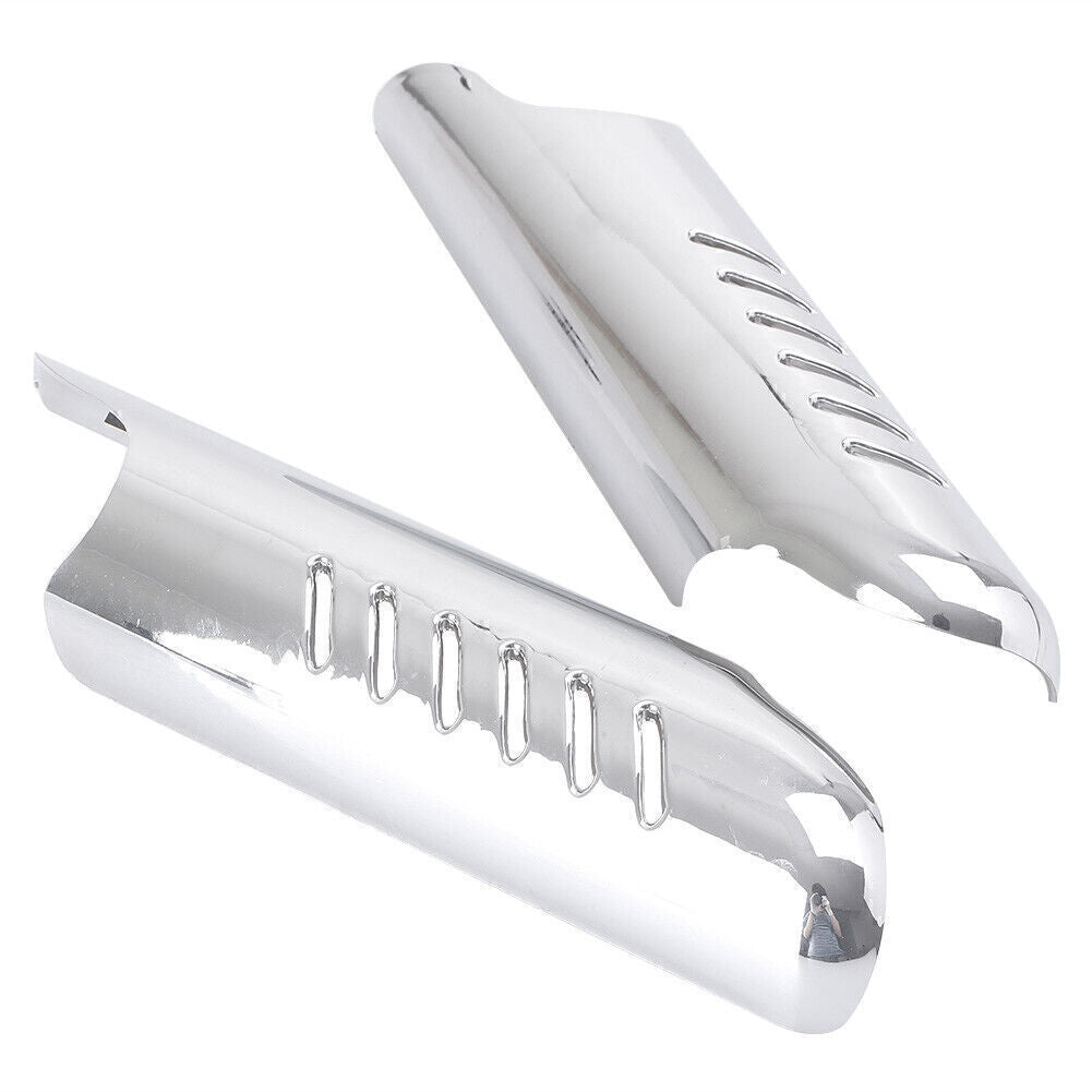 Chrome Lower Fork Leg Deflector Shield Fit for Harley Touring Electra Glide Classic