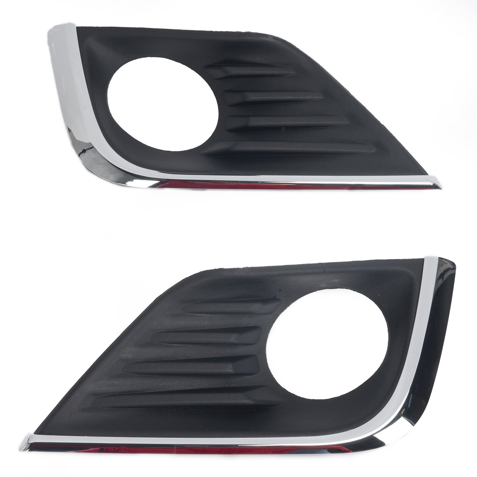 Pair of Fog Light Bezel Covers with for CHRome Trim for 2016 - 2018 for Altima - v