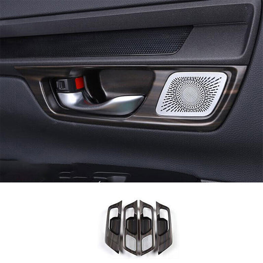 for Honda CRV CR-V 2023-2024 Wood Grain Inner Door Handle Bowl frame Cover Trim