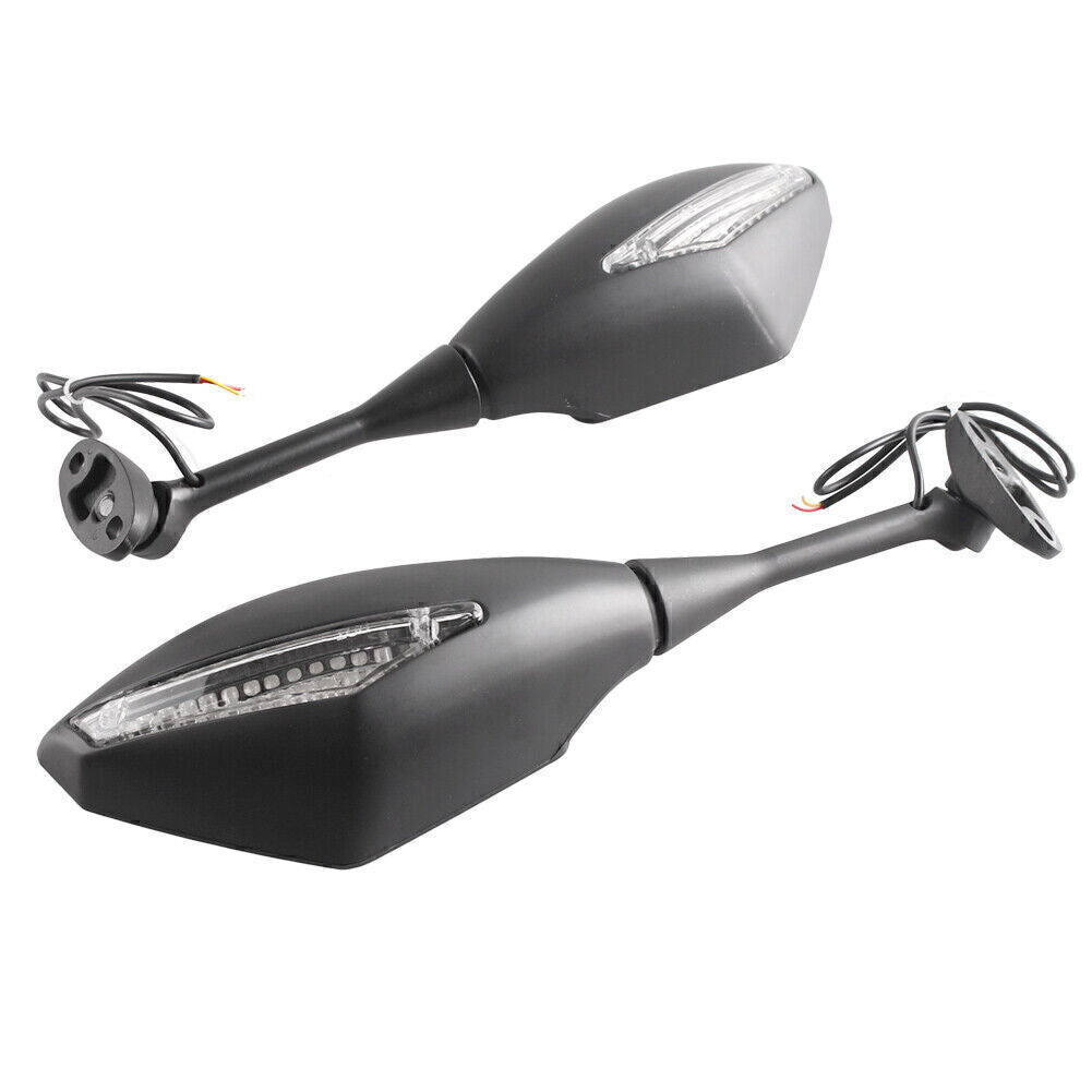 2x LED Turn Signal Rear Wing Mirror Fit for Honda CBR 600RR 03-08 CBR 1000RR 04-08 Q