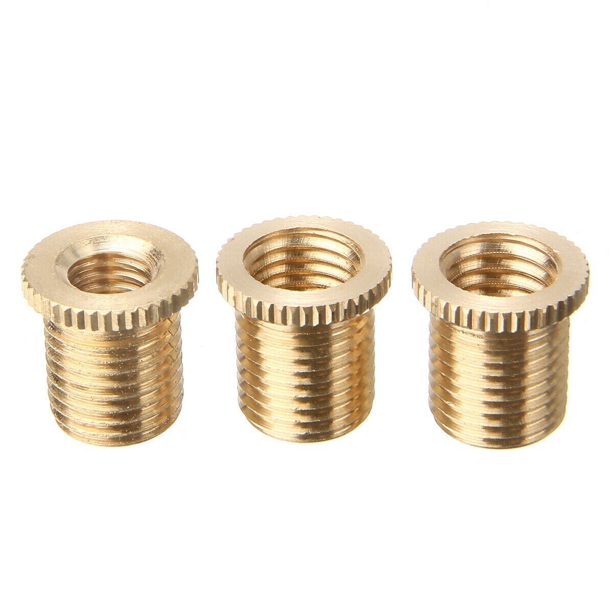 6x Aluminum Gear Shift Knob Adapter Standard Threading Nuts Insert Universal Kit