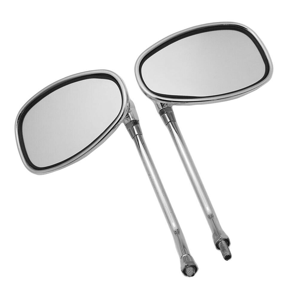 10mm Chrome-plated Motorcycle Rearview Mirrors for Kawasaki KZ1000A, KZ1000D, KZ1000C Q