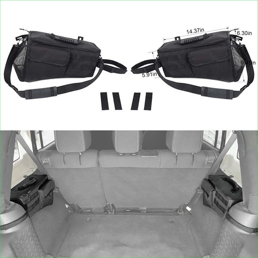 Rear Trunk R&L Side Storage Bag Tray for Jeep for Wrangler JL JLU 4XE 2018-2024 2PCS