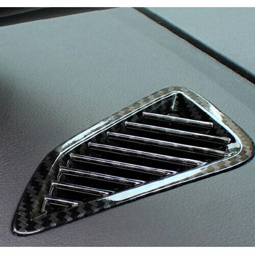 2-Pack Universa Black Hood Vent Louver Window Flow Cooling Air Panel Intake Cover- v