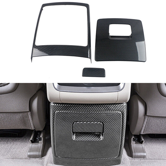 for Kia Carnival 2022-2023 Carbon fiber Rear Bottom Air Vent Outlet Cover trim