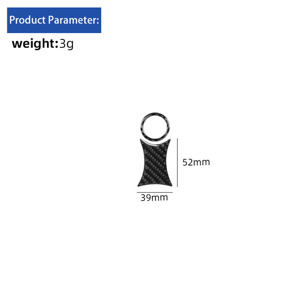 2X Carbon Fiber Cigarette Lighter Trim for BMW for MINI Cooper R56 R57 2007-10