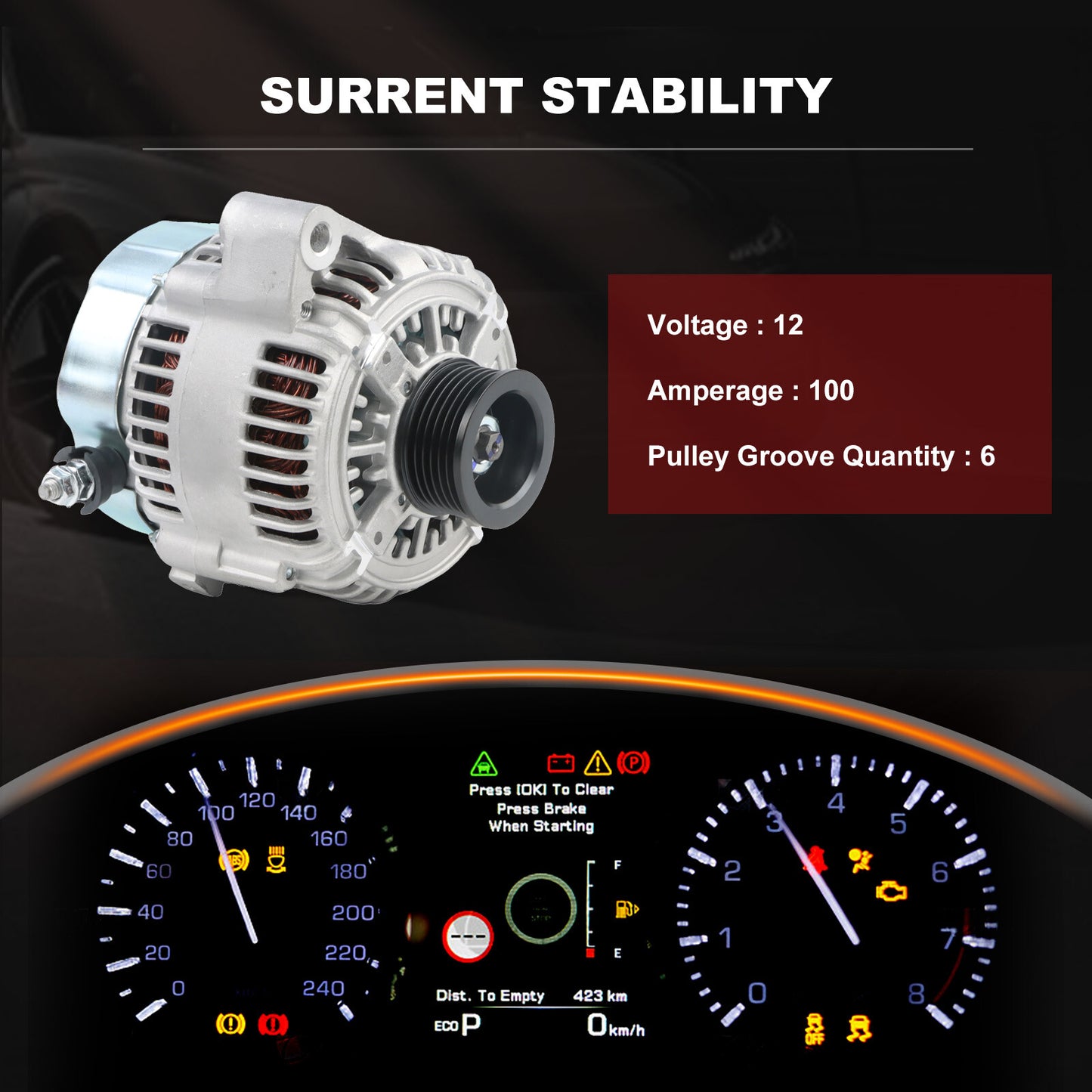 Alternator fit For 2.7 3.5 5.7 6.1L for Chrysler 300 2005 2006 2007 421000-0264