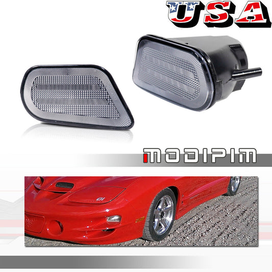 Clear lens front bumper turn signal housing kit for 98-02 for Pontiac Firebird- v