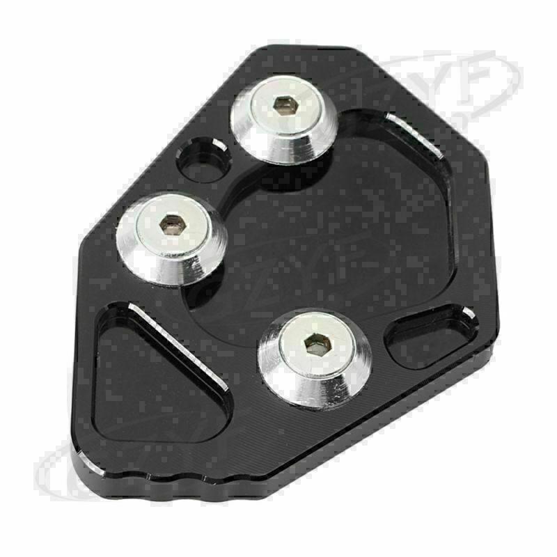 Kickstand Side Stand Enlarge Foot Plate Pad fit for BMW K1200S/R K1300S/R Black Q