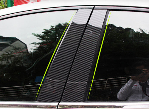 Carbon Fiber Style for Honda HR-V HRV 2016-2022 Car Window B Pillar Cover Trim