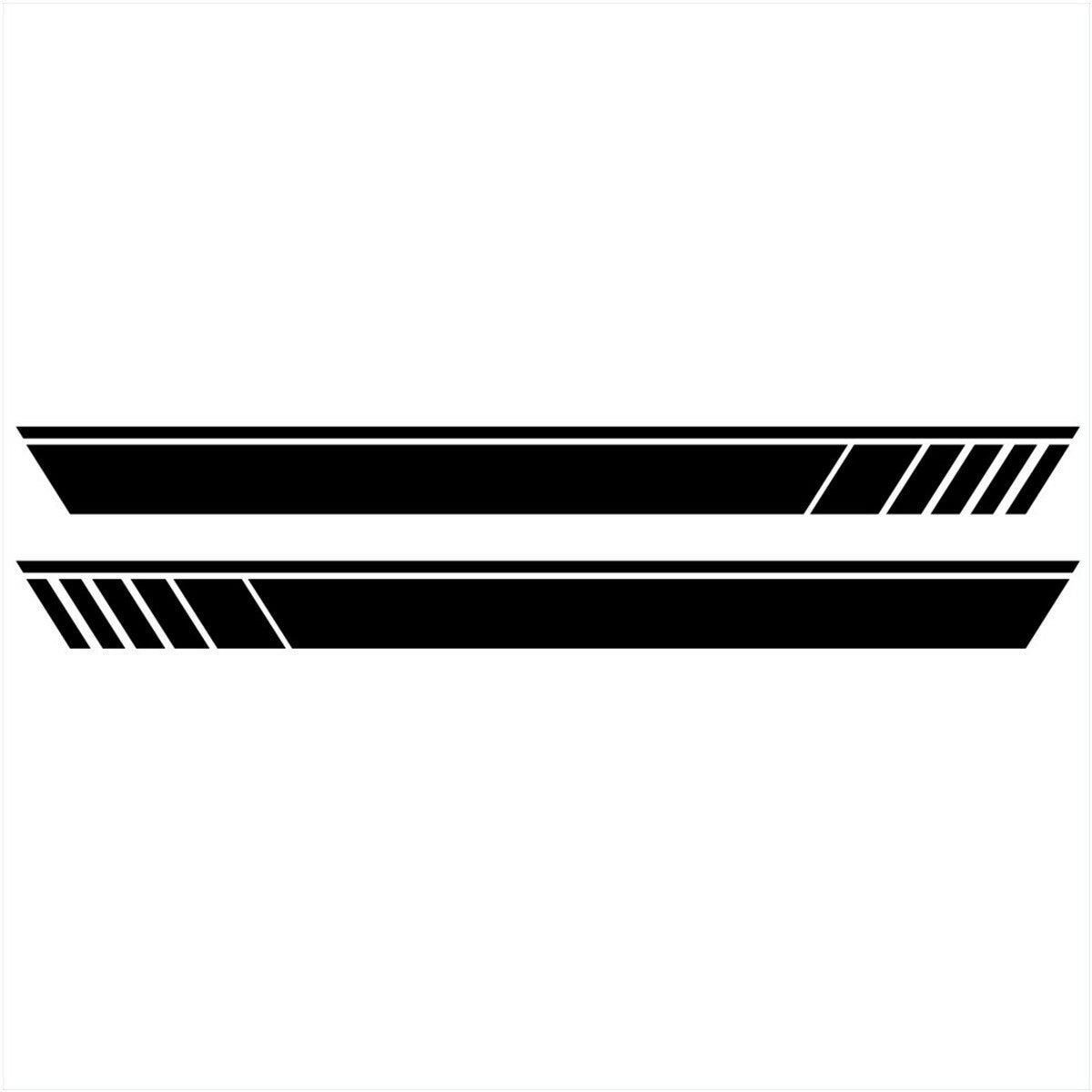 2Pcs Car Body Side Sticker Decal Stripe Graphics Exterior Trim For Off-road for SUV