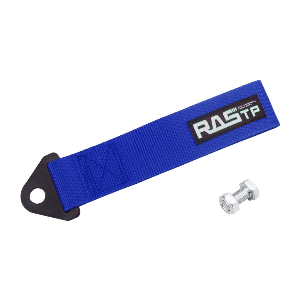 Towing Strap Rope High Strength Nylon Blue Trailer Racing Drift Rally Belt Hook Q