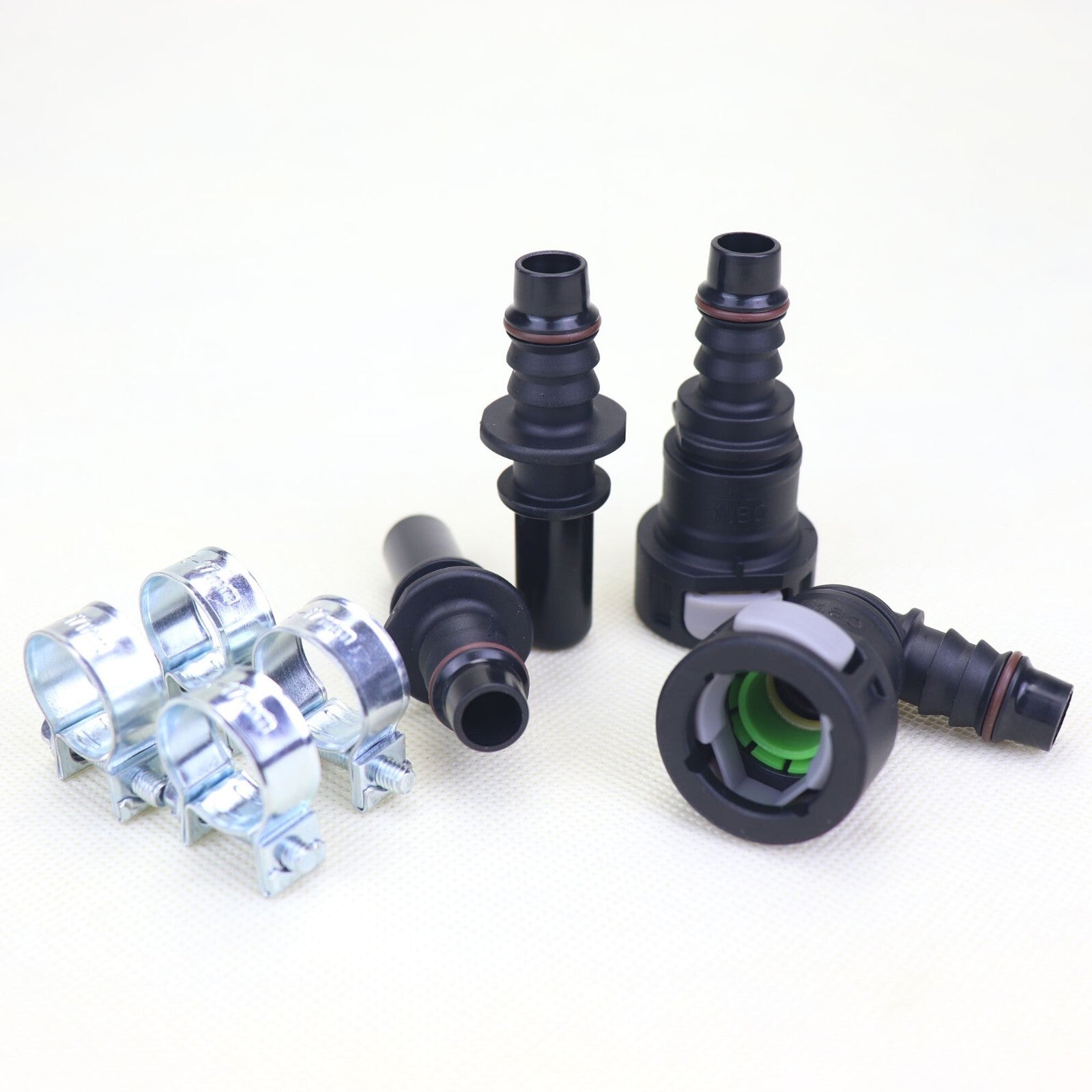 NEW 2 pairs Nylon Fuel Line Quick Connect Release Hose 11.8mm SAE 3/8 10mm