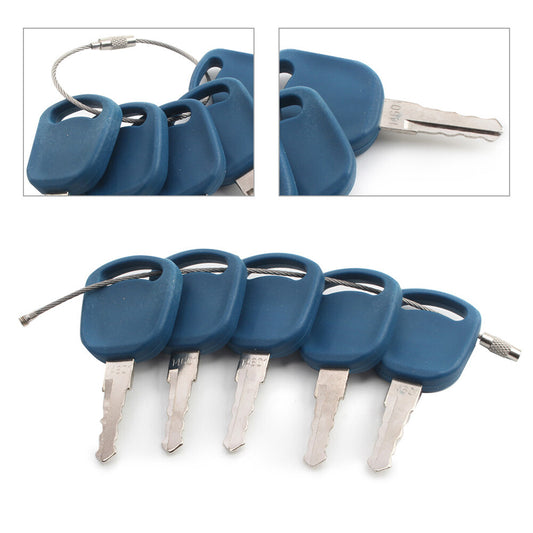 5x Ignition Starter Keys 14601 82030143 Fit Holland tractor Heavy Equipment Part Q