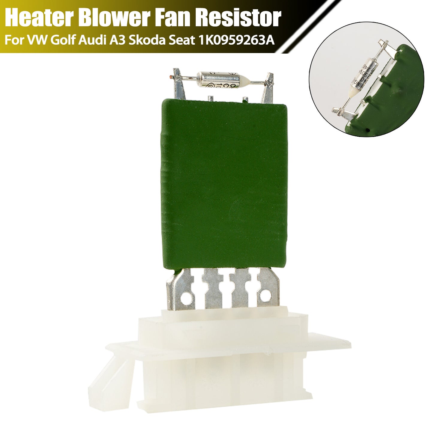 Fan Resistor for VW Caddy Eos for Golf for Passat for Tiguan Blower Motor Heater Q