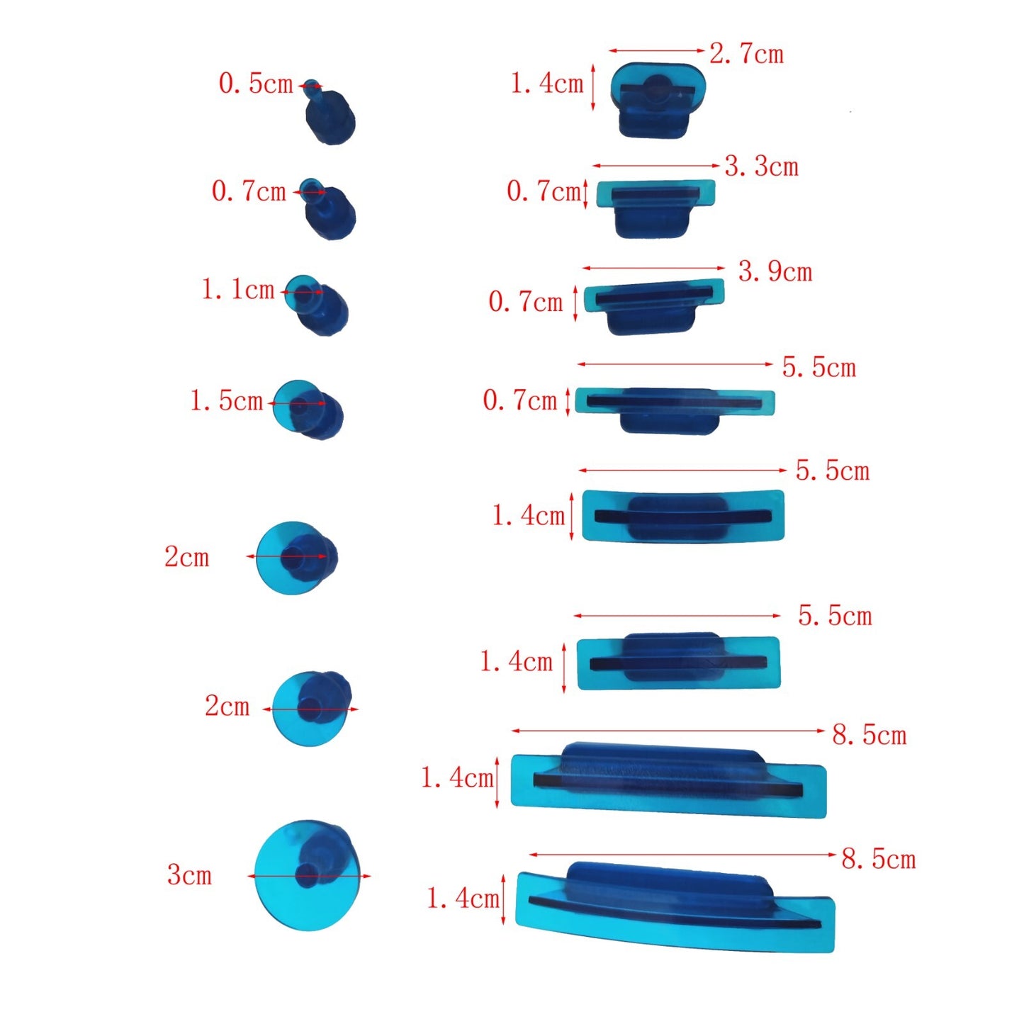 New style 30pc Glue Tabs Dent Removal Tools Dent Removal Tool Car Body Glue Tabs v