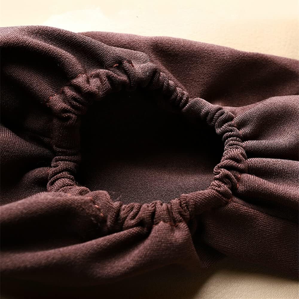 1 Pair Elastic Cloth Fabric Armrest Cover Universal for Car Auto Truck SUV Brown