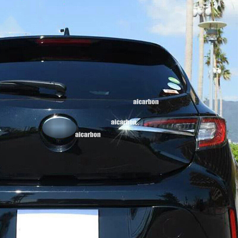 for Toyota for Corolla Hatchback 2020-24 Chrome Rear Tail Light Lamp Strip Trim 2PCS