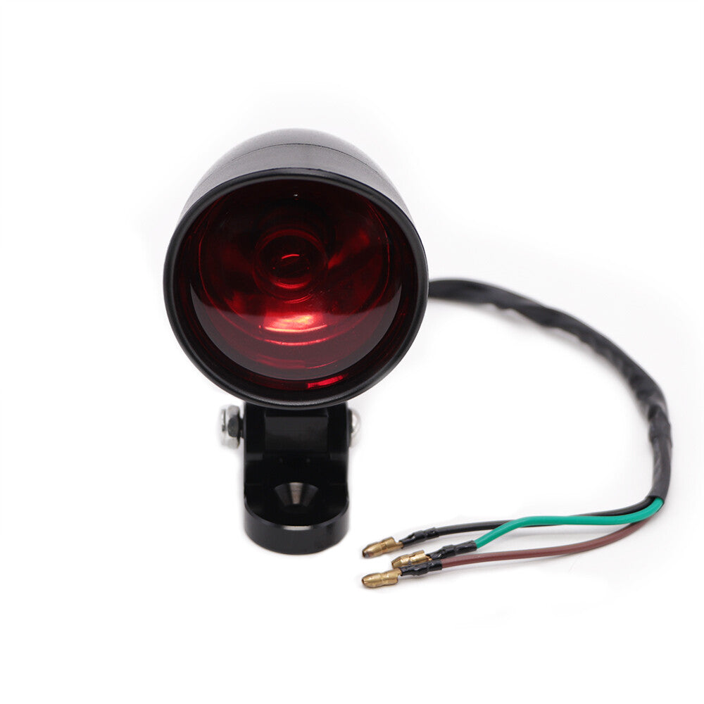 Black Retro Bullet Tail Brake Light for Harley Chopper Bobber Cafe Racer Custom Q