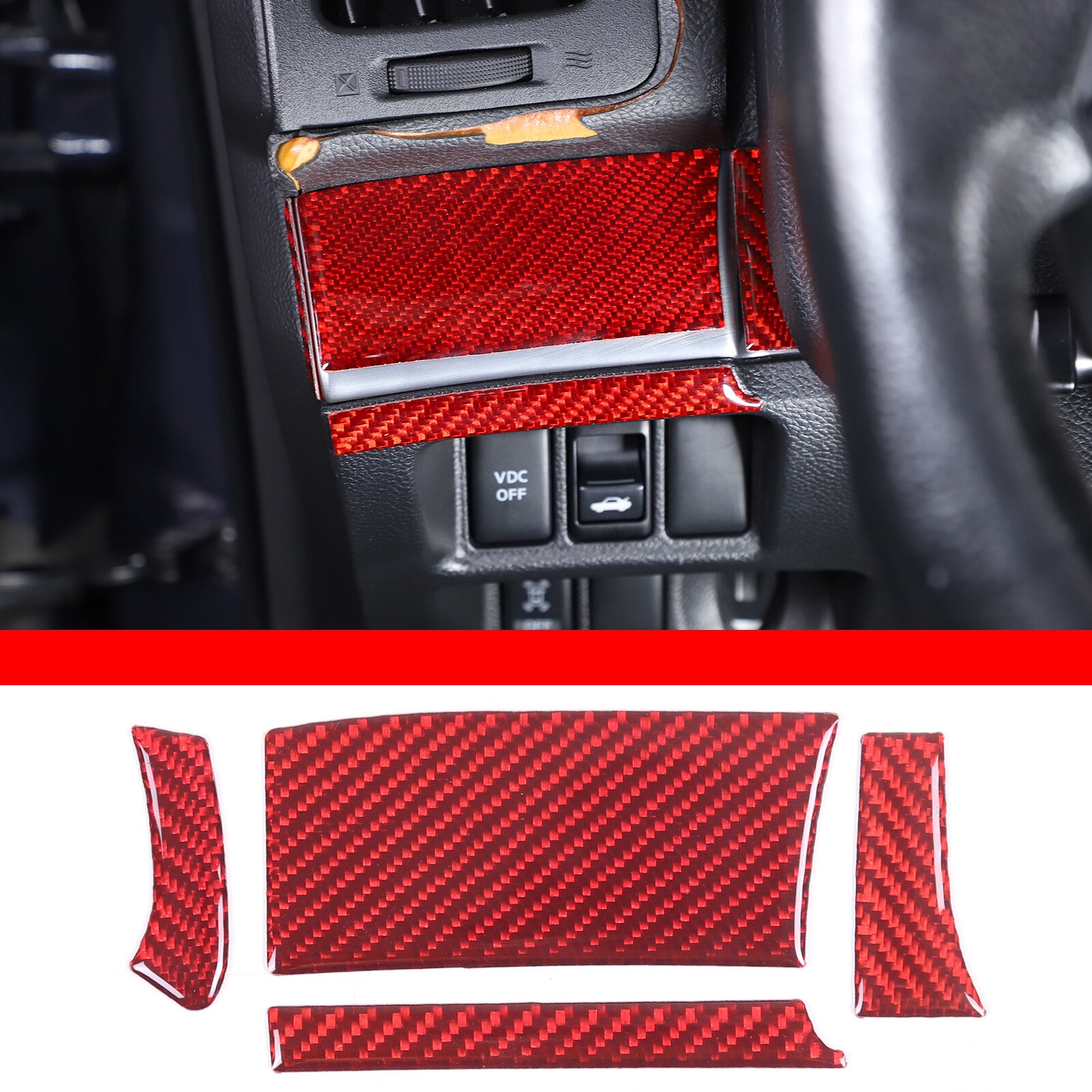 Matte Carbon Fiber Steering Wheel Paddle Shift Trim Cover for Model 3 / Y- v