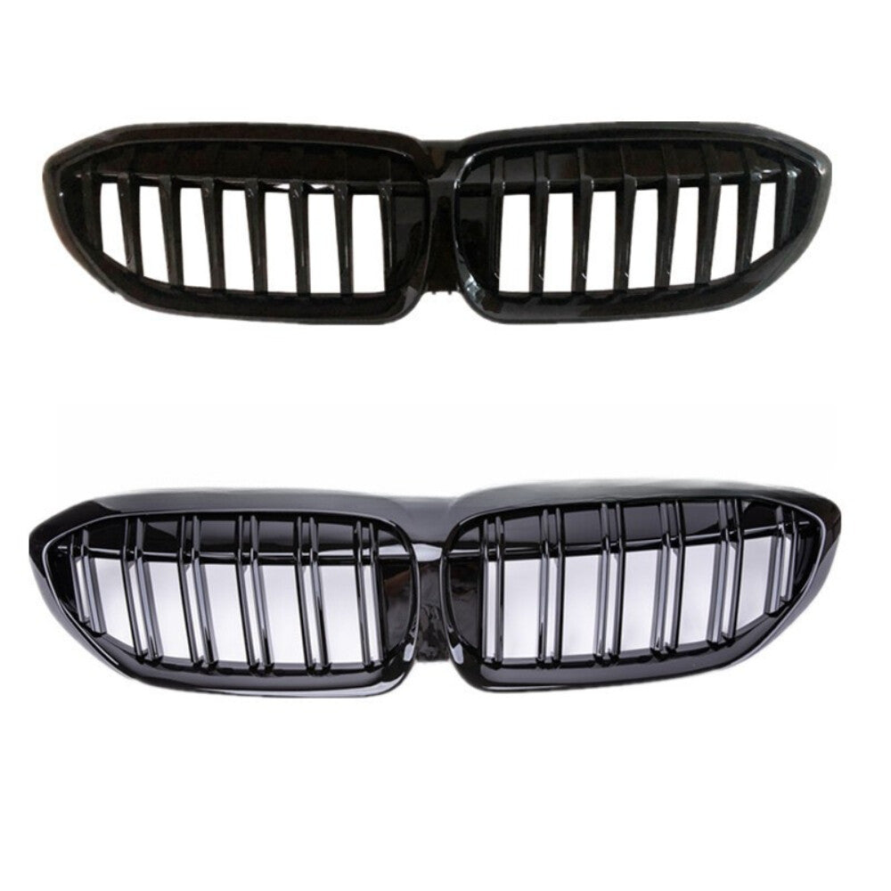 For G20 330i M340i 2019-2022 Front Kidney Grill Grille Gloss Black Diamond n