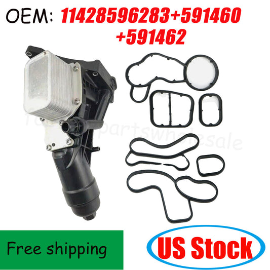 Oil cooler housing assembly with gasket and filter for F26 G01 G02 420i 430i- n