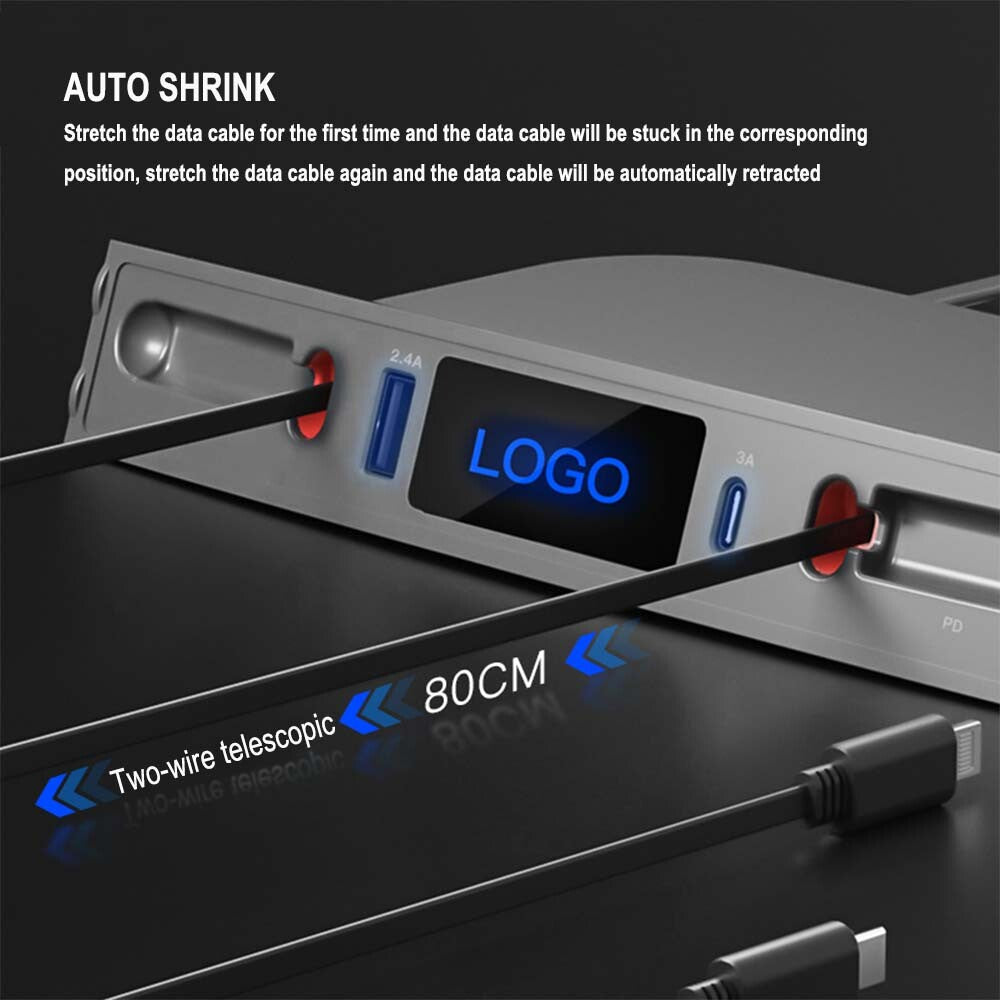for Tesla Model 3 Y USB Hub Center Console Charger Adapter Accessories 2023