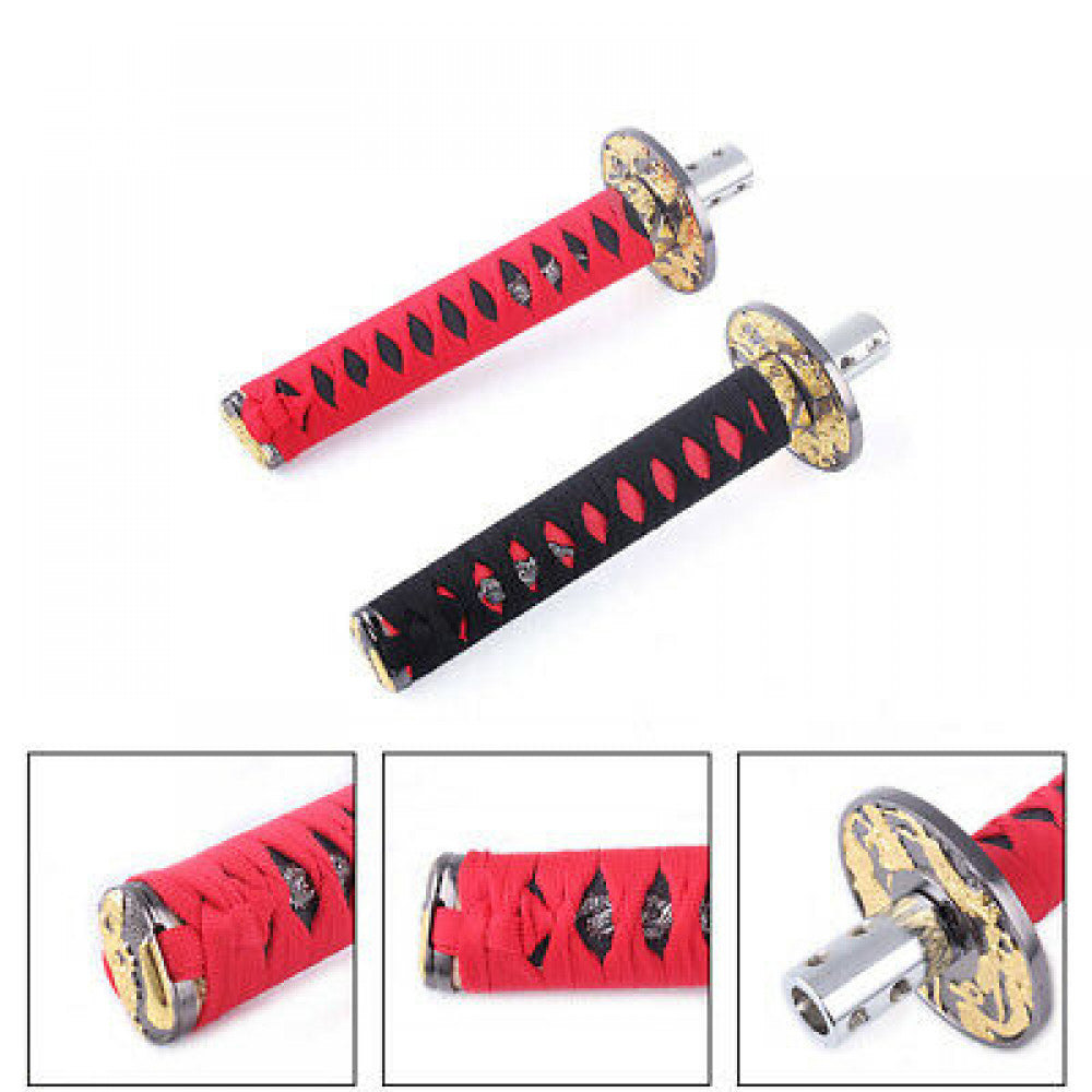 Samurai Sword 20cm Shift Knob Shifter Katana Metal Gear Shift Knob with Adapter