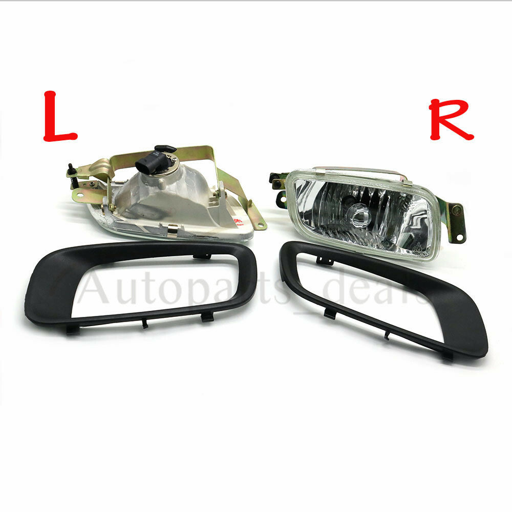 2X for MITSUBISHI Pajero Montero V73 V75 V77 00-03 Front Fog Lights Lamps+Cover