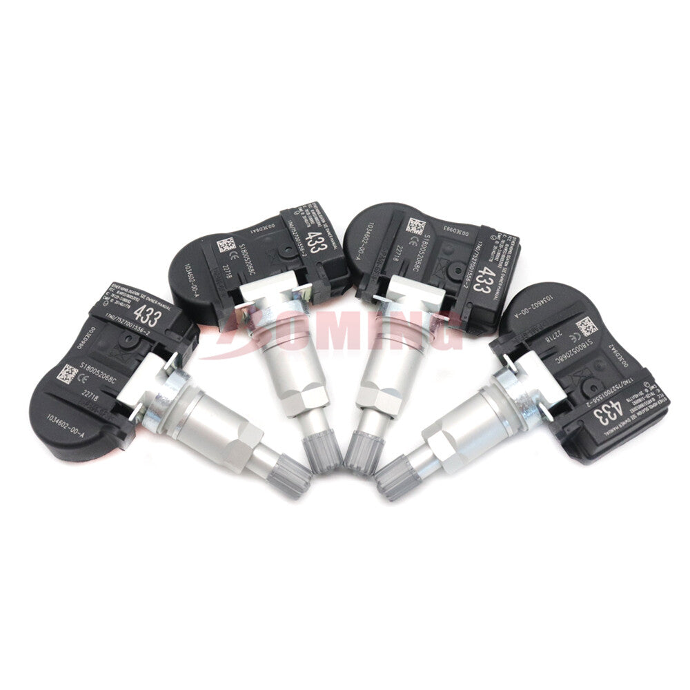 The new 4X 103460200A 433MHz TPMS tire pressure sensor is suitable for Tesla Model 3 SX US
