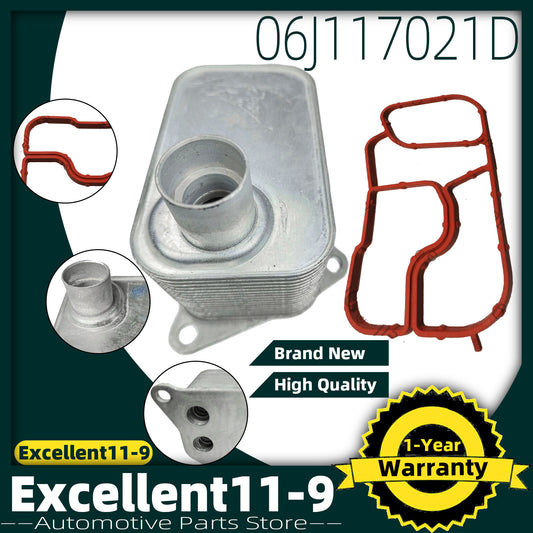 Engine oil cooler + gasket suitable for Golf , for Jetta , for Passat , for Audi A5, A6, Q5 #06J117021D- n