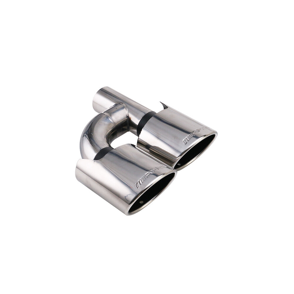 C63 Exhaust Tips AMG For C250 C300 C350 for Mercedes W204 W211 C-Class Sliver black