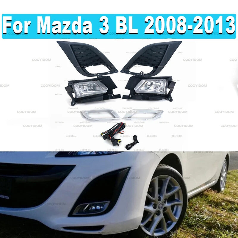 1Set Fog Light for Mazda 3 M3 BL 2008-2013 Hatchback Sedan kit Fog Lamp Assembly