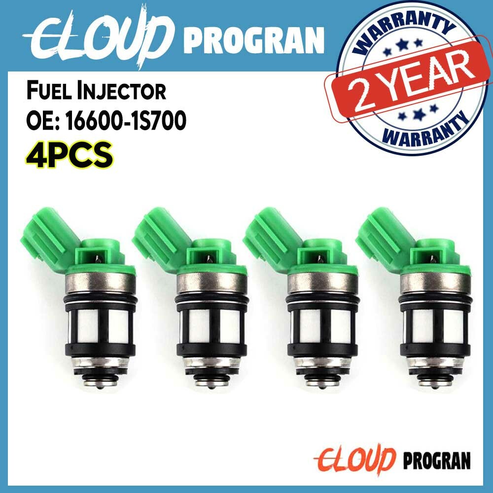 4PC Fuel Injector 16600-1S700 JS4D-5 For Frontier Pickup Xterra 2.4L v